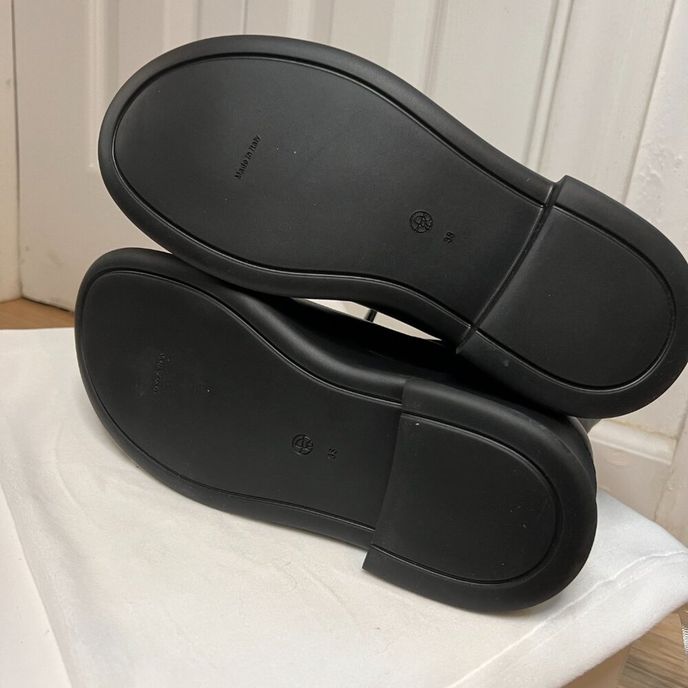 The Row Black Zipped Boot I in Leather - Picture 10 of 12